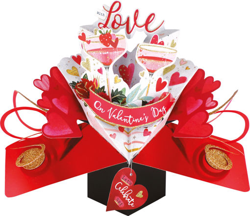 Picture of LOVE ON VALENTINES DAY POP UP CARD
